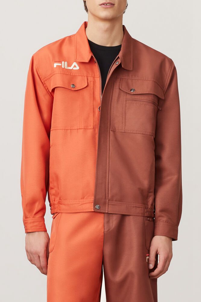 Fila Kalyke Jacket Orange - Mens - 75618VRSQ